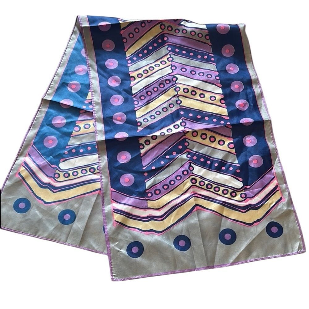 Vintage Colorful Geometric Pattern Scarf